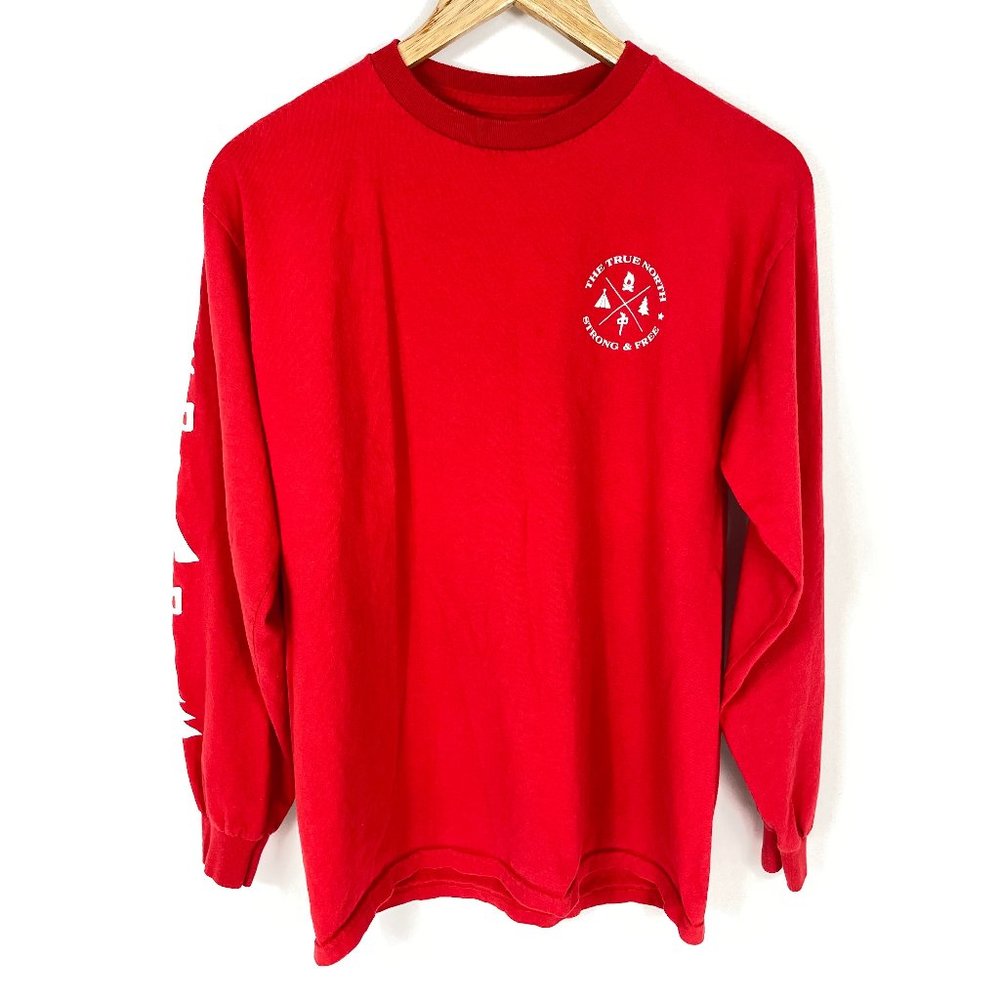 3/$25 RDS Canada Day Shirt Red Long Sleeve Pullover M